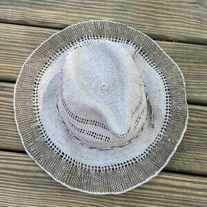Gray Woven Hat